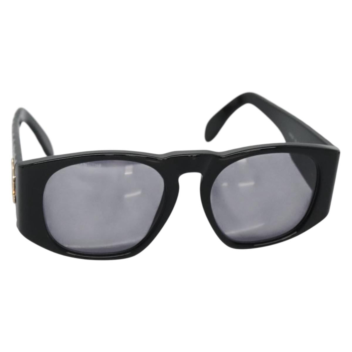 CHANEL Sunglasses plastic Black CC Auth yk19492