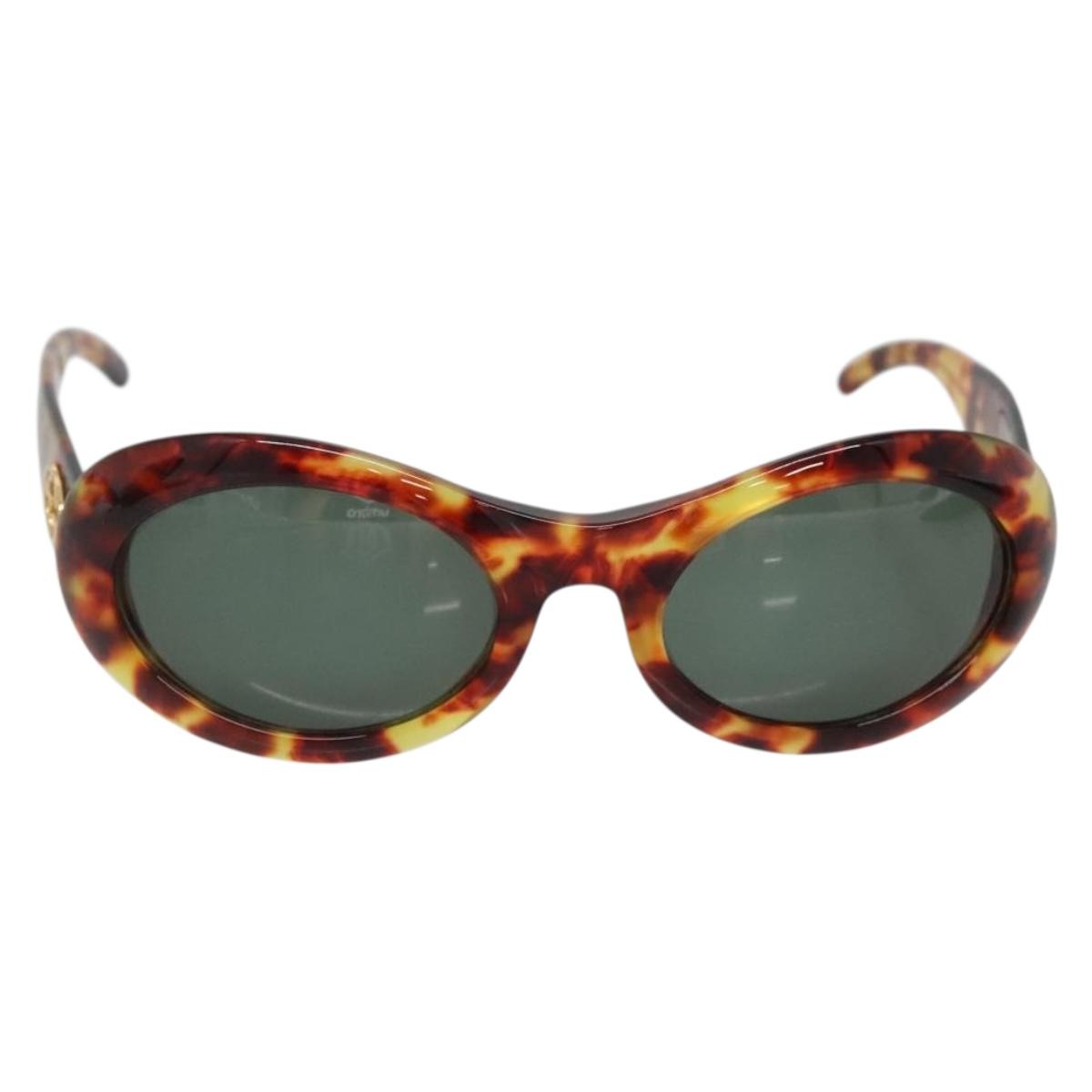 GUCCI Sunglasses plastic Brown Auth yk19496