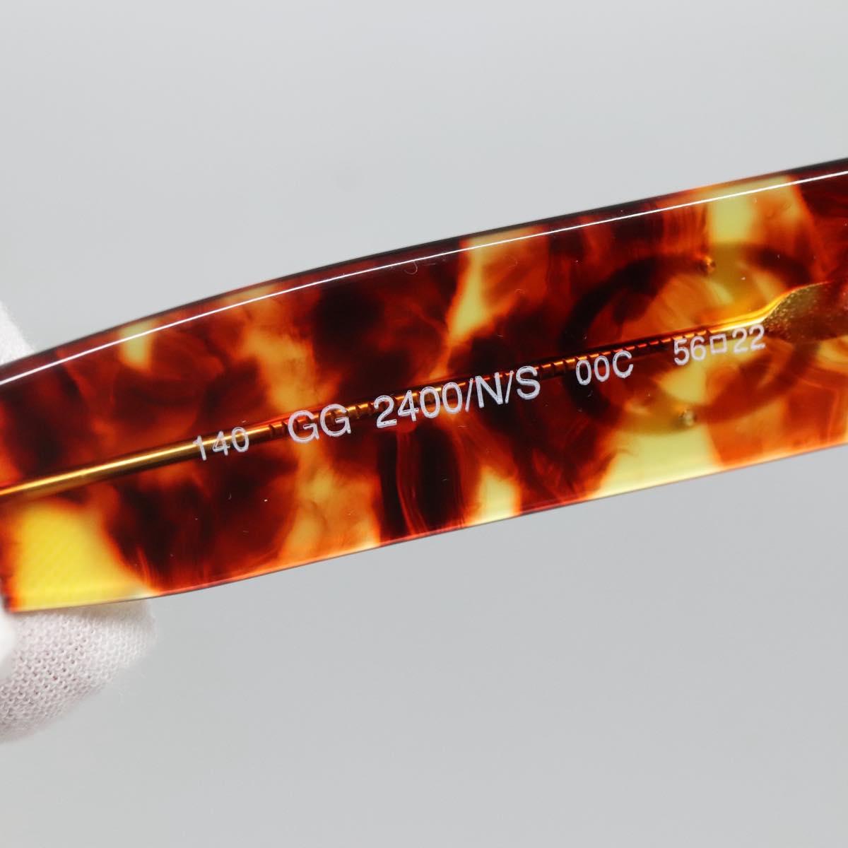 GUCCI Sunglasses plastic Brown Auth yk19496