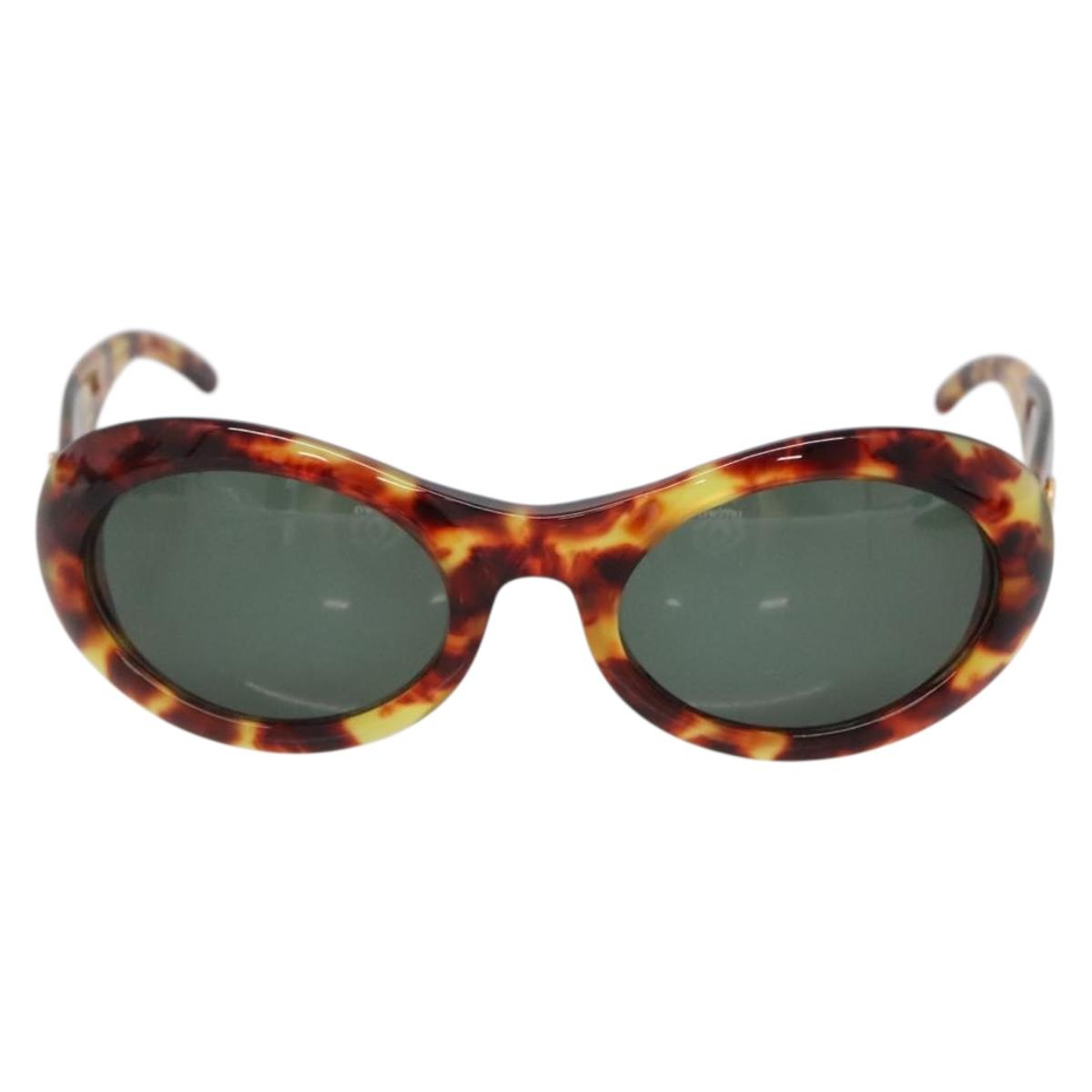 GUCCI Sunglasses plastic Brown Auth yk19496