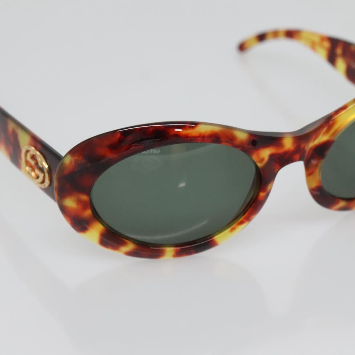 GUCCI Sunglasses plastic Brown Auth yk19496