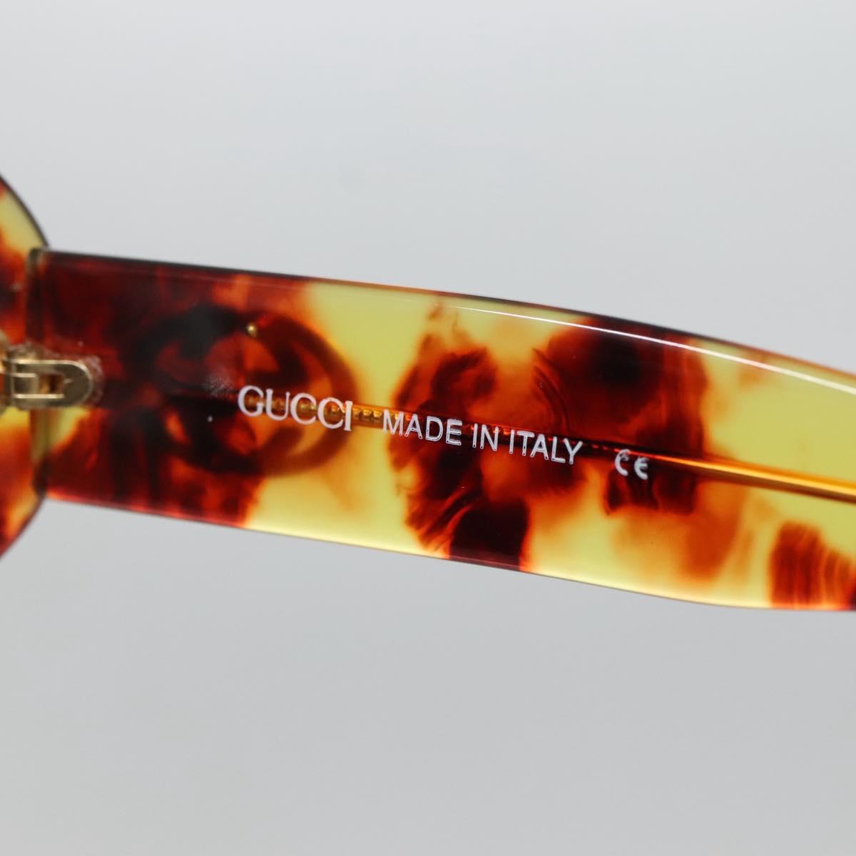 GUCCI Sunglasses plastic Brown Auth yk19496