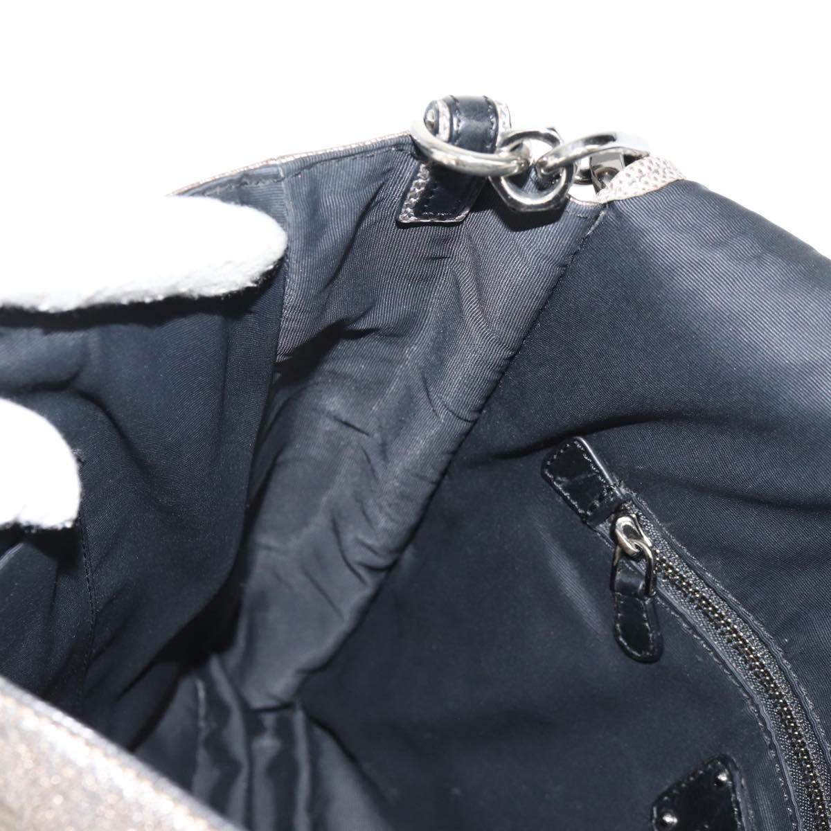 LOEWE Anagram Mya Shoulder Bag Leather Champagne Gold Gold Auth yk19500V