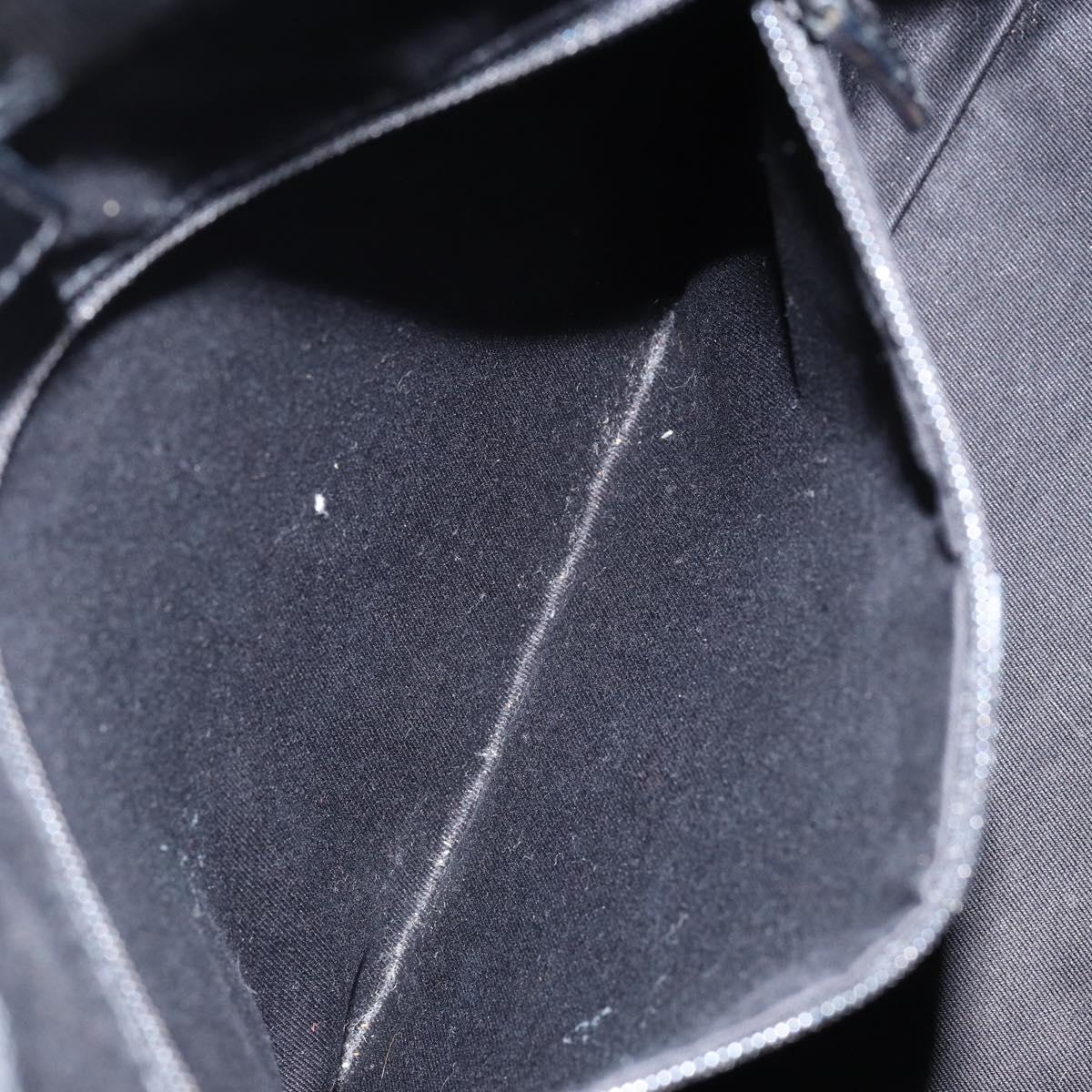 GUCCI GG Canvas Tote Bag Black Silver 115015 Auth yk19501