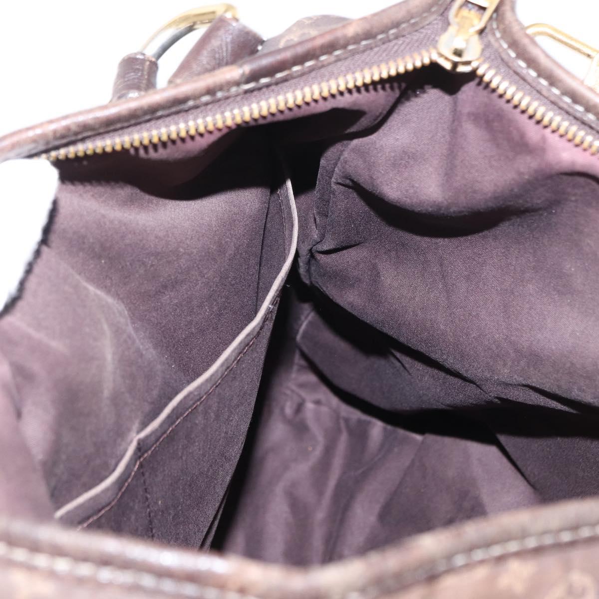 LOUIS VUITTON Monogram Idylle Elegy Hand Bag Black M56696 LV Auth yk19507