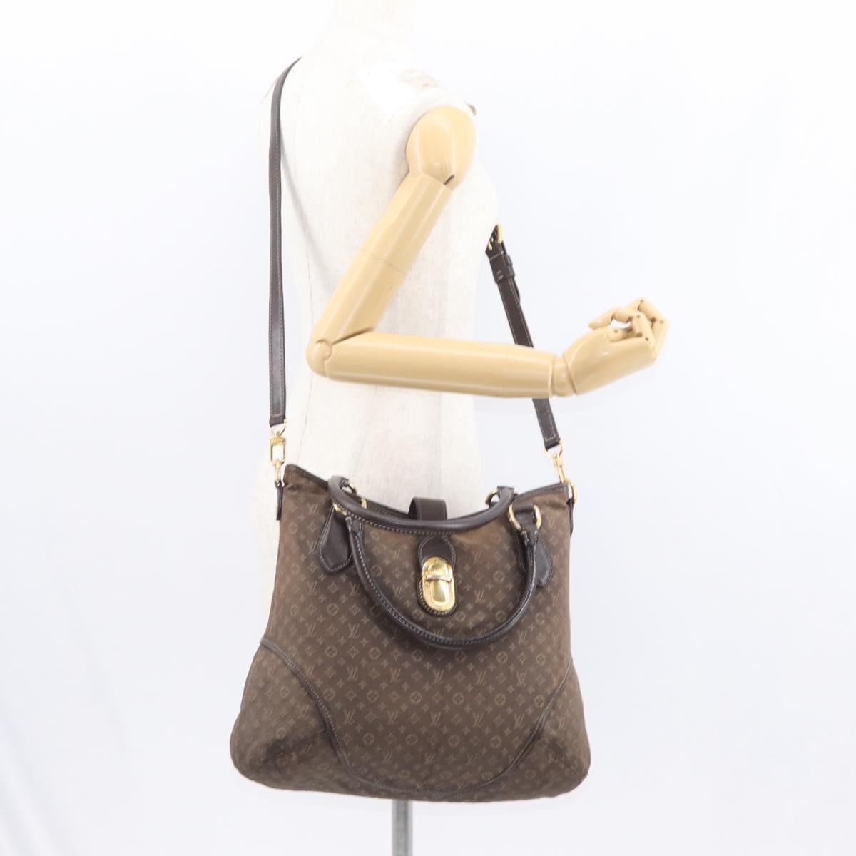 LOUIS VUITTON Monogram Idylle Elegy Hand Bag Black M56696 LV Auth yk19507