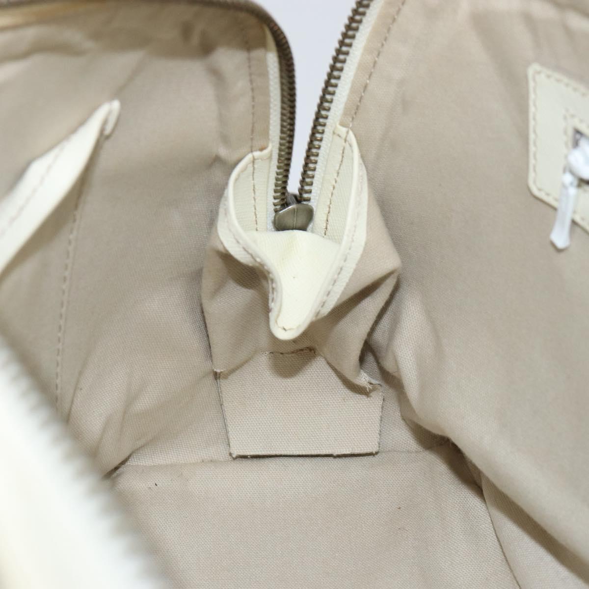 BURBERRY Nova Check Hand Bag Canvas Beige Auth yk19515