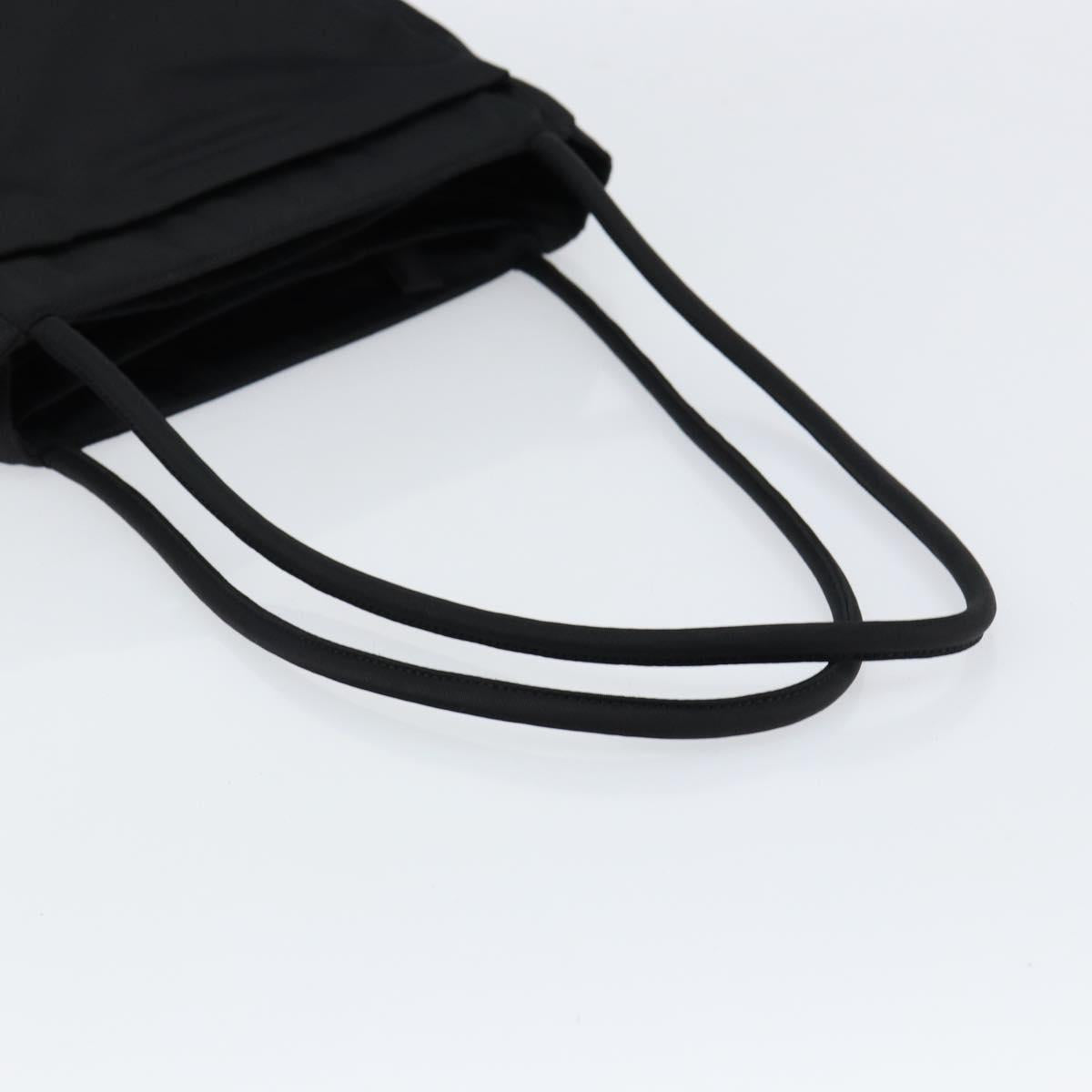 PRADA Shoulder Bag Nylon Black Silver Auth yk19522