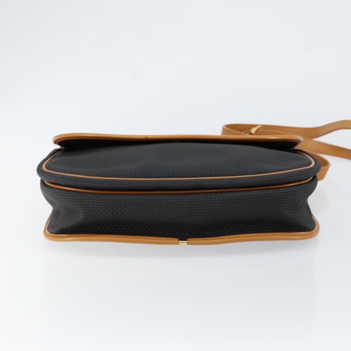 SAINT LAURENT Shoulder Bag Leather Beige Gold Auth yk19534