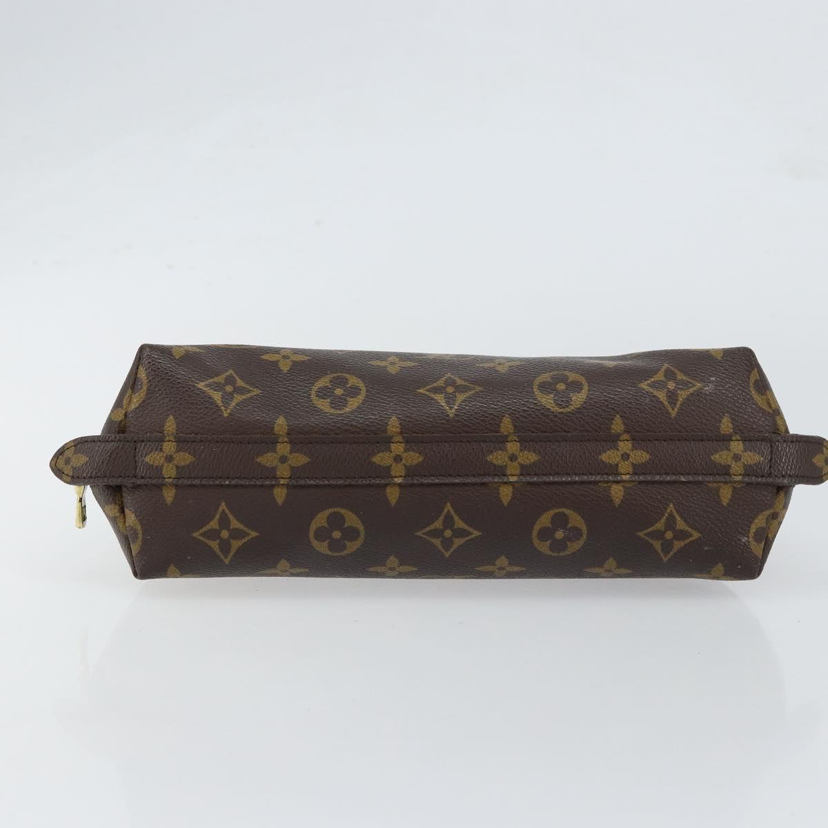 LOUIS VUITTON Monogram Trousse Demi Ronde Cosmetic Pouch M47520 LV Auth yk19536