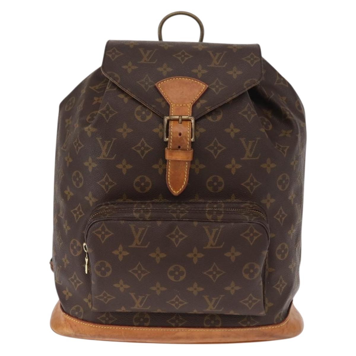 LOUIS VUITTON Monogram Montsouris GM Backpack M51135 LV Auth yk19537
