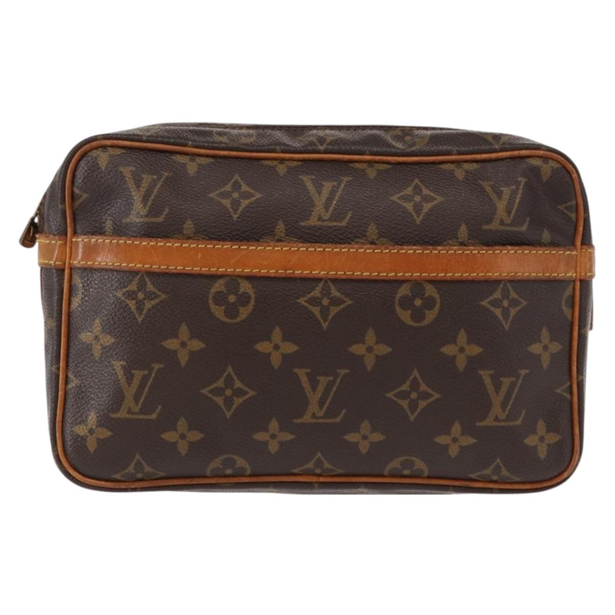 LOUIS VUITTON Monogram Compiegne 23 Clutch Bag M51847 LV Auth yk19540
