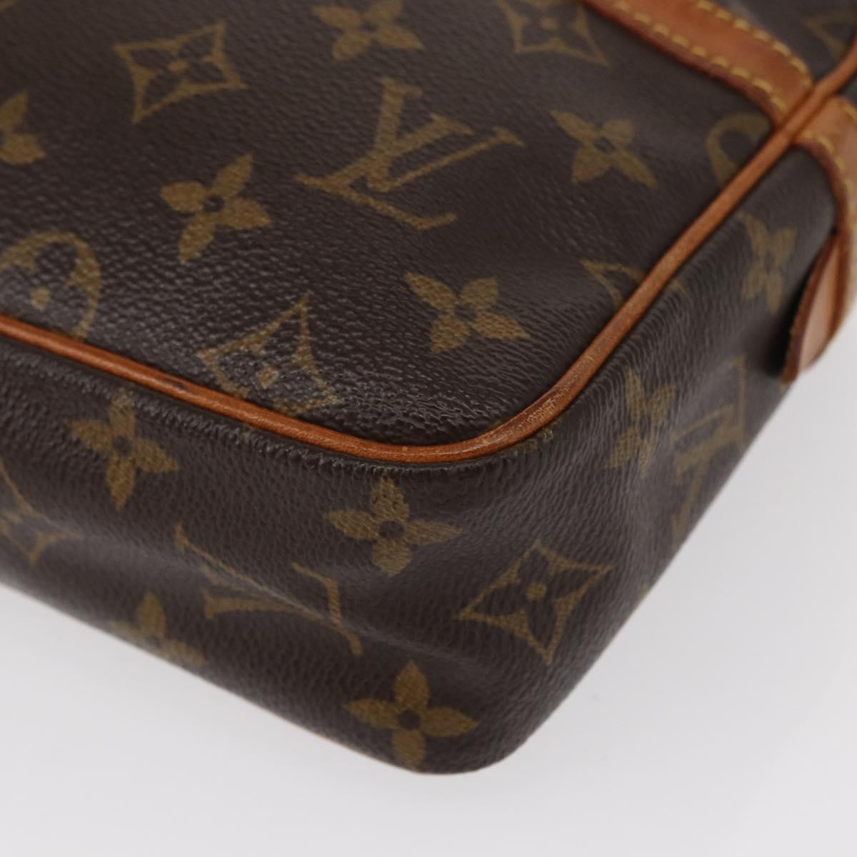 LOUIS VUITTON Monogram Compiegne 23 Clutch Bag M51847 LV Auth yk19540