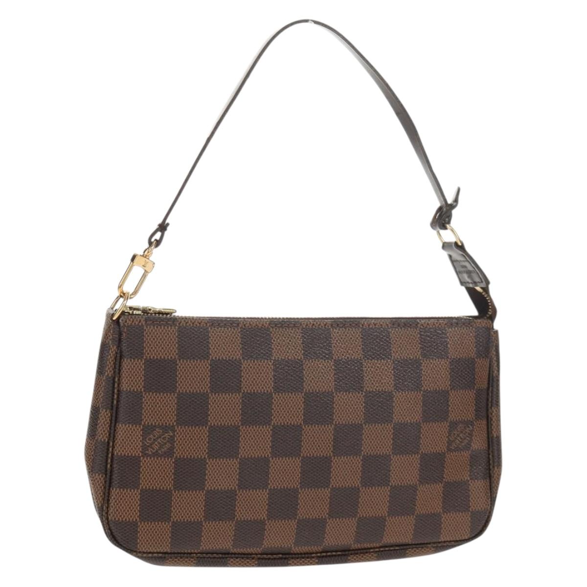 LOUIS VUITTON Damier Ebene Pochette Accessoires Pouch N41206 LV Auth yk19541A