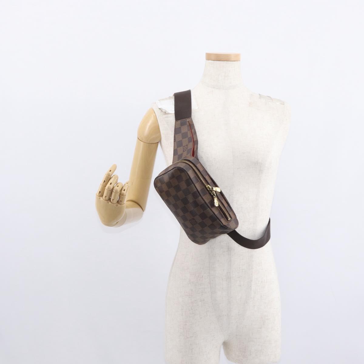 LOUIS VUITTON Damier Ebene Geronimos Shoulder Bag N51994 LV Auth yk19542