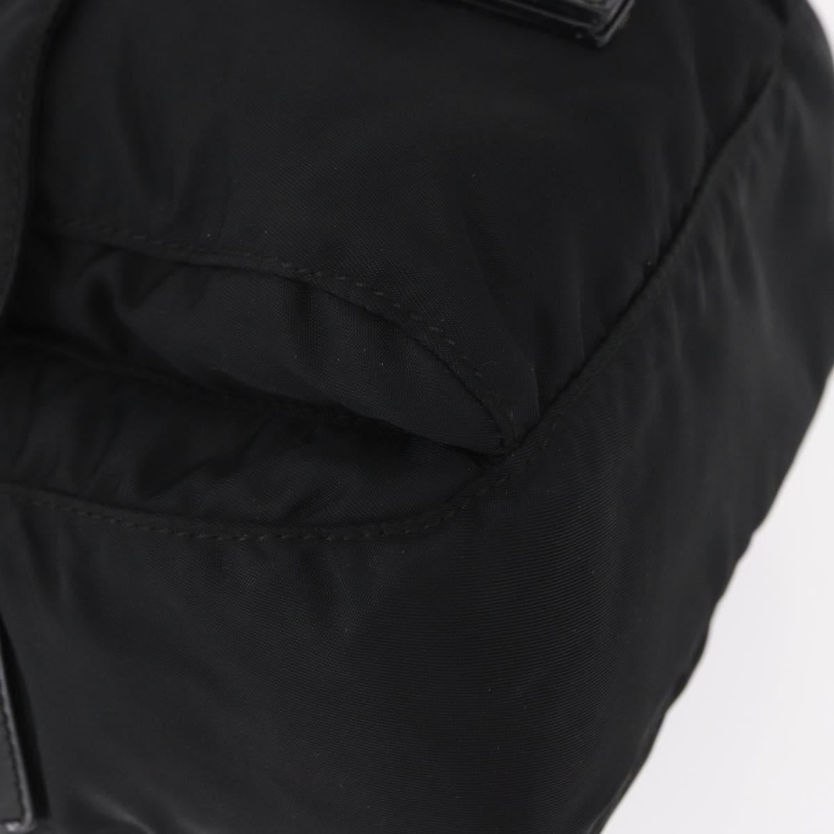 PRADA Shoulder Bag Nylon Black Silver Auth yk19544