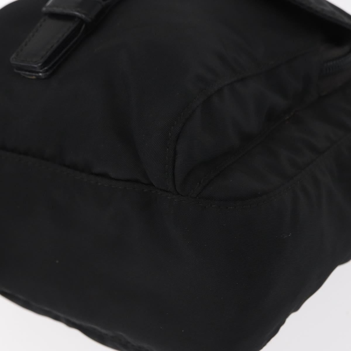 PRADA Shoulder Bag Nylon Black Silver Auth yk19544