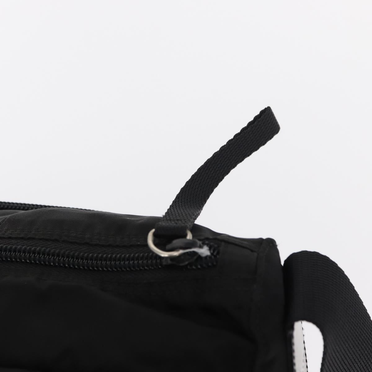 PRADA Shoulder Bag Nylon Black Silver Auth yk19551