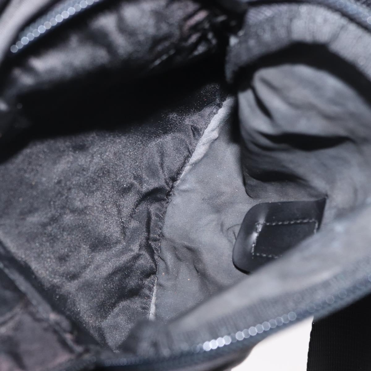 PRADA Shoulder Bag Nylon Black Silver Auth yk19551