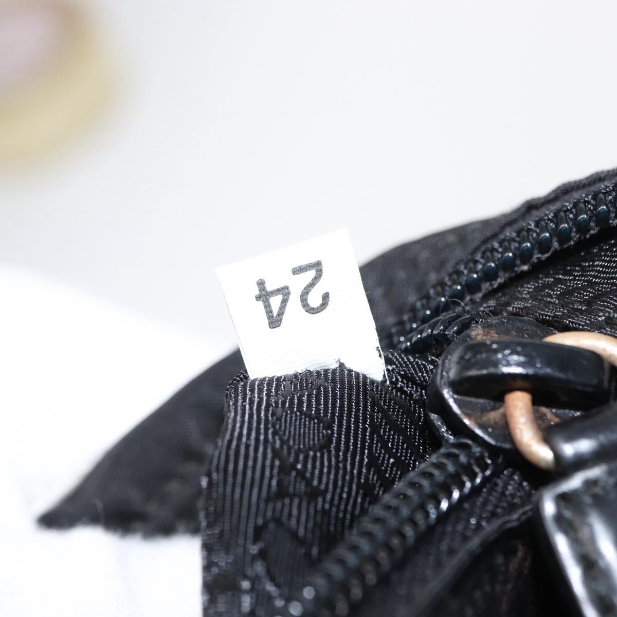 PRADA Shoulder Bag Nylon Black Silver Auth yk19551