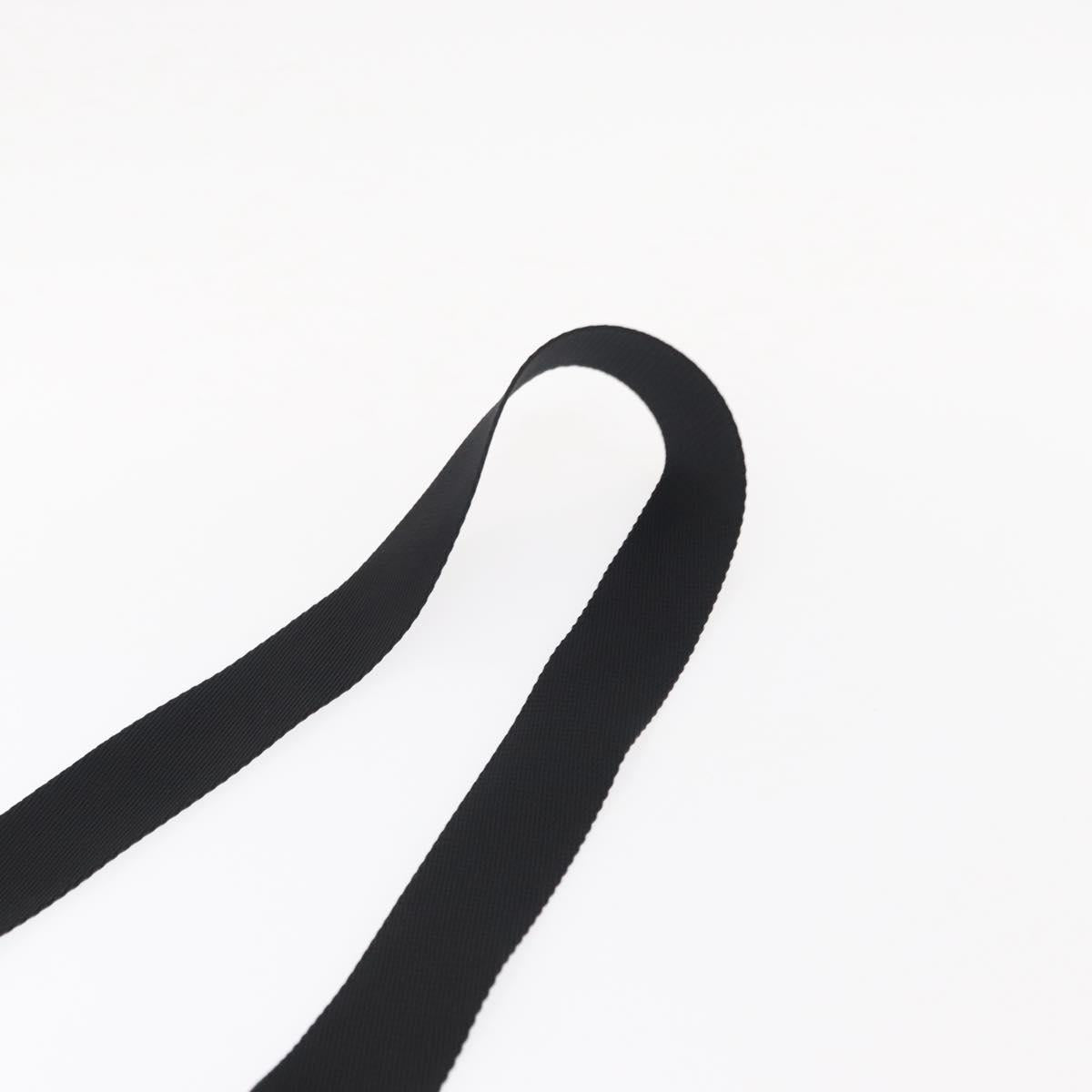 PRADA Shoulder Bag Nylon Black Silver Auth yk19551