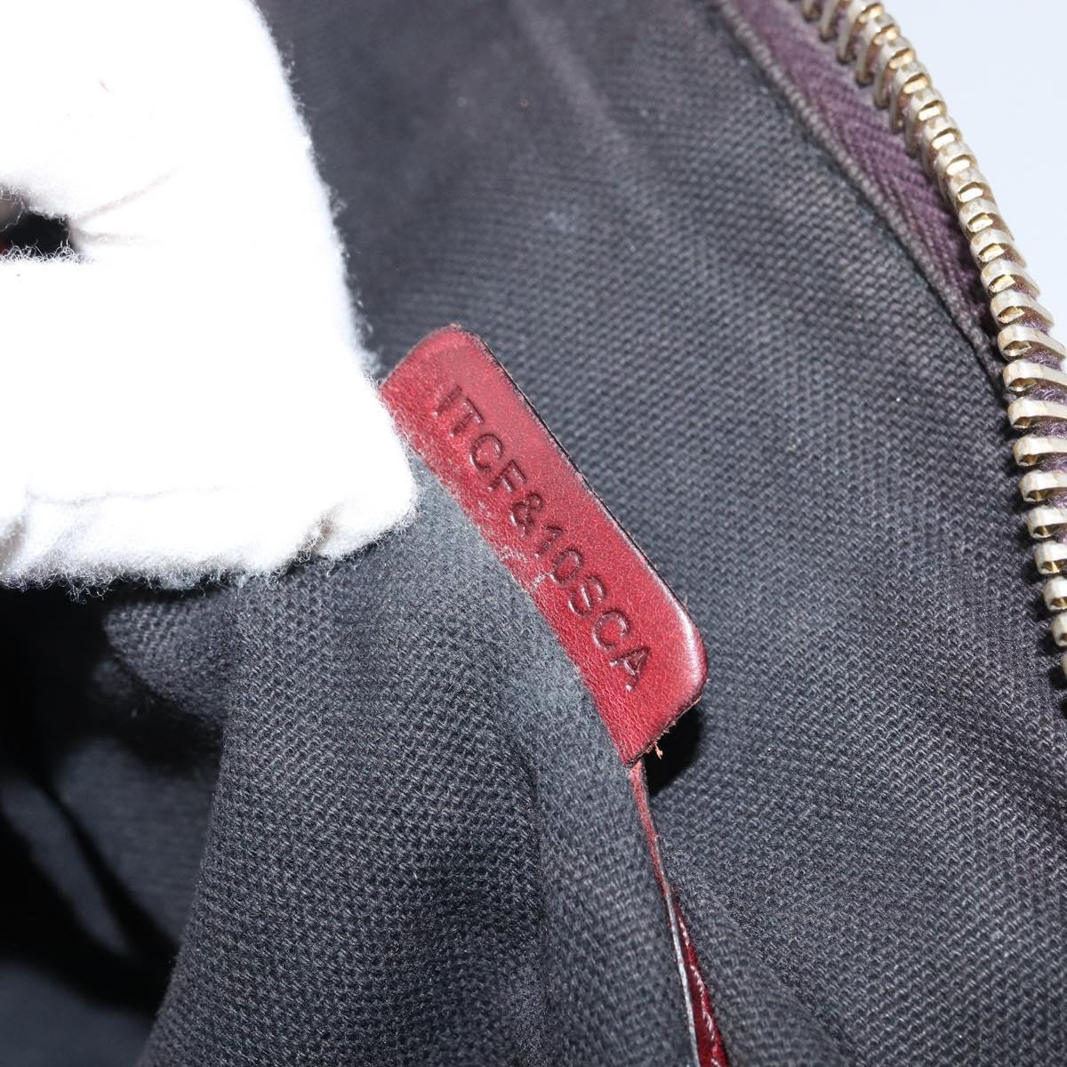 BURBERRY Nova Check Hand Bag Canvas Beige Gold Auth yk19552