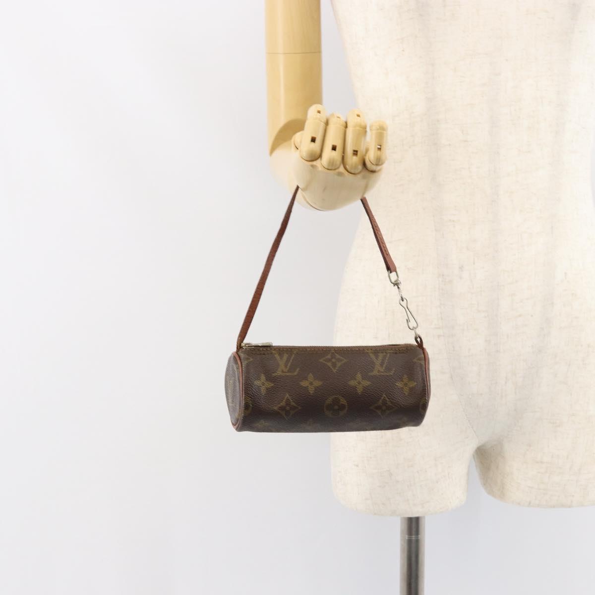 LOUIS VUITTON Monogram Papillon Pouch LV Auth yk19562