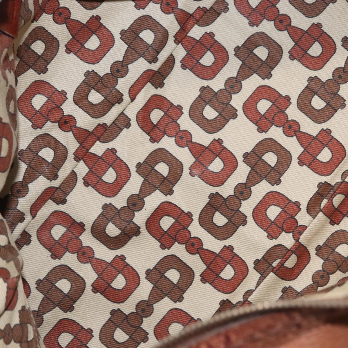 GUCCI GG Canvas Guccissima Hand Bag Leather Brown Gold 181509 Auth yk19565