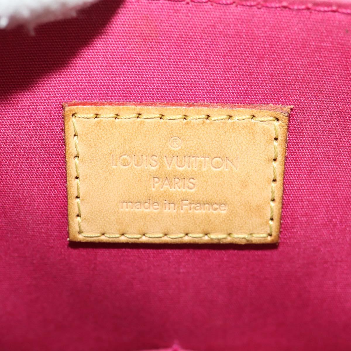 LOUIS VUITTON Monogram Vernis Alma PM Hand Bag Rose Andian M91770 Auth yk19570V