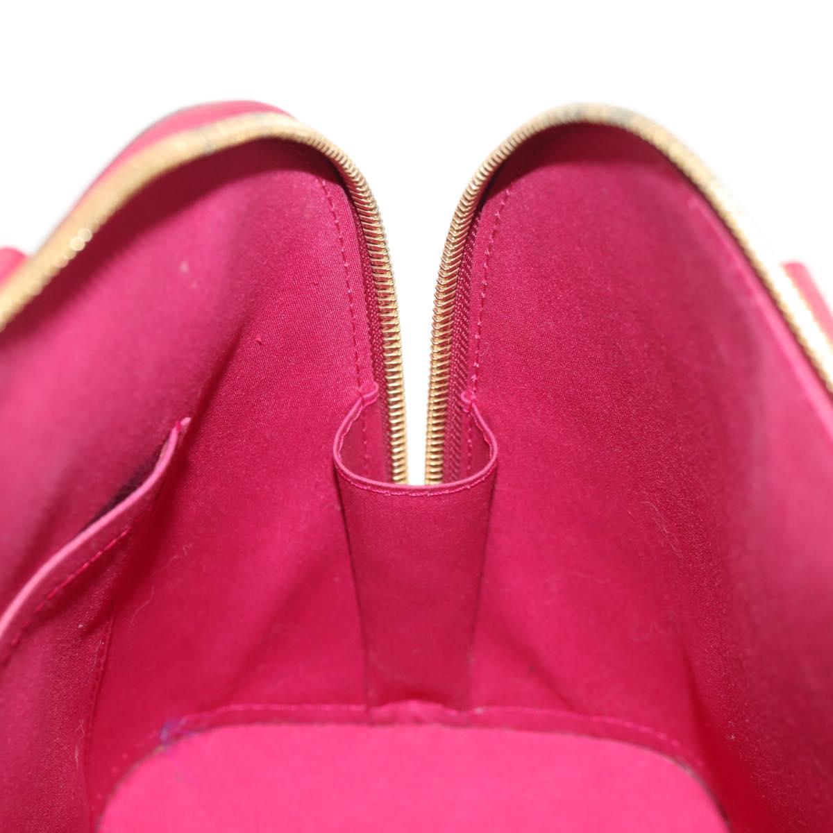LOUIS VUITTON Monogram Vernis Alma PM Hand Bag Rose Andian M91770 Auth yk19570V