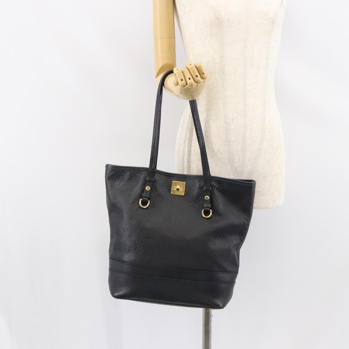LOUIS VUITTON Empreinte Citadines PM Tote Bag Black Anfini M40517 Auth yk19574