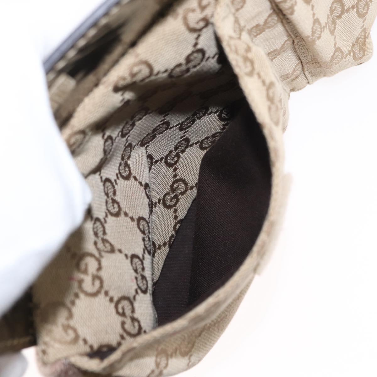 GUCCI GG Canvas Waist bag Beige Gold 28566 Auth yk19581