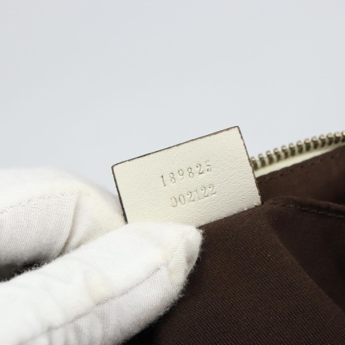 GUCCI GG Canvas Hand Bag Beige Gold 189825 Auth yk19588