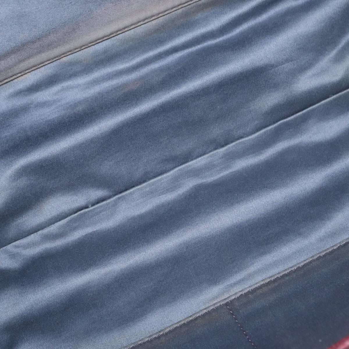 Miu Miu Vitellolux Hand Bag Leather Red Gold Auth yk19589