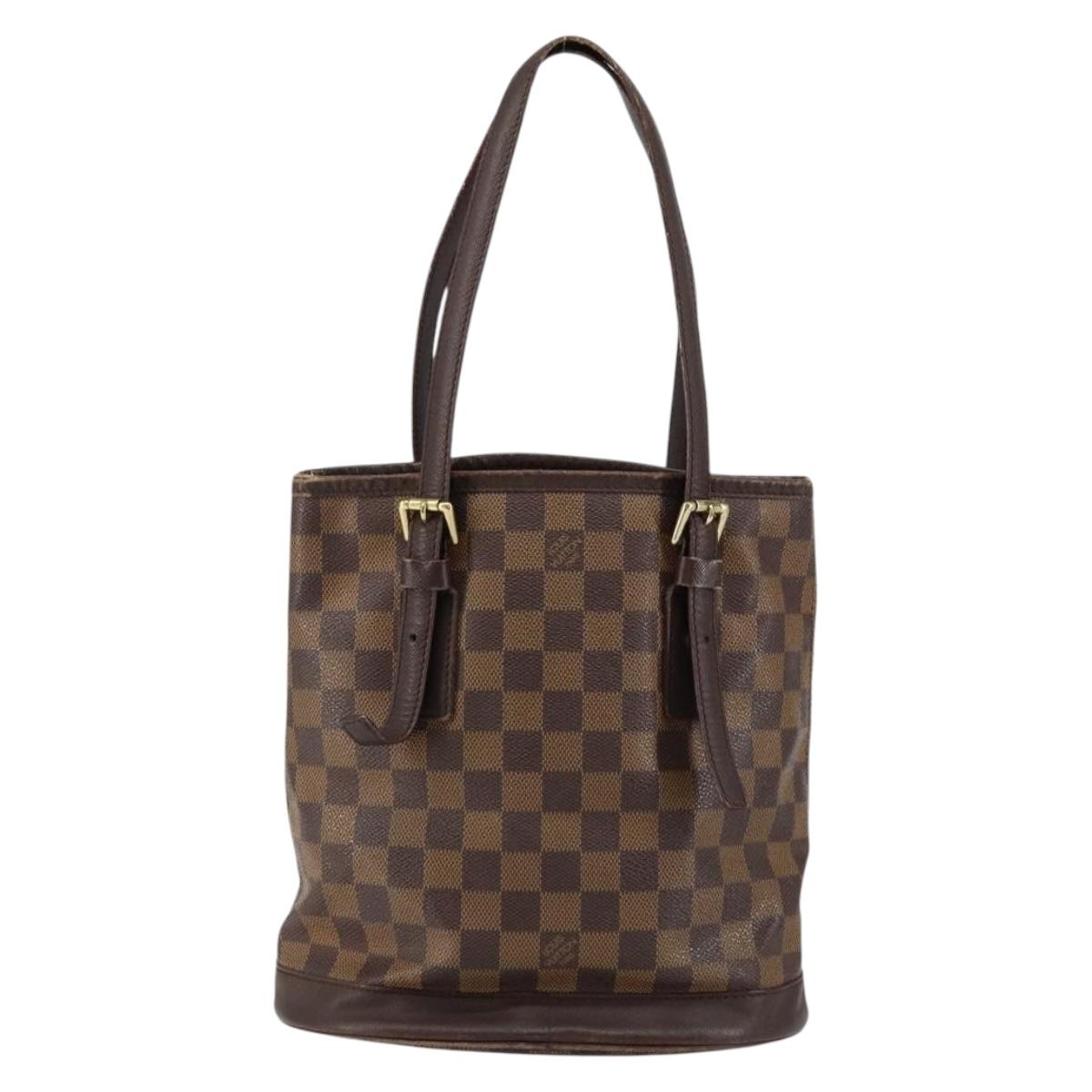 LOUIS VUITTON Damier Ebene Marais Shoulder Bag N42240 LV Auth yk19594