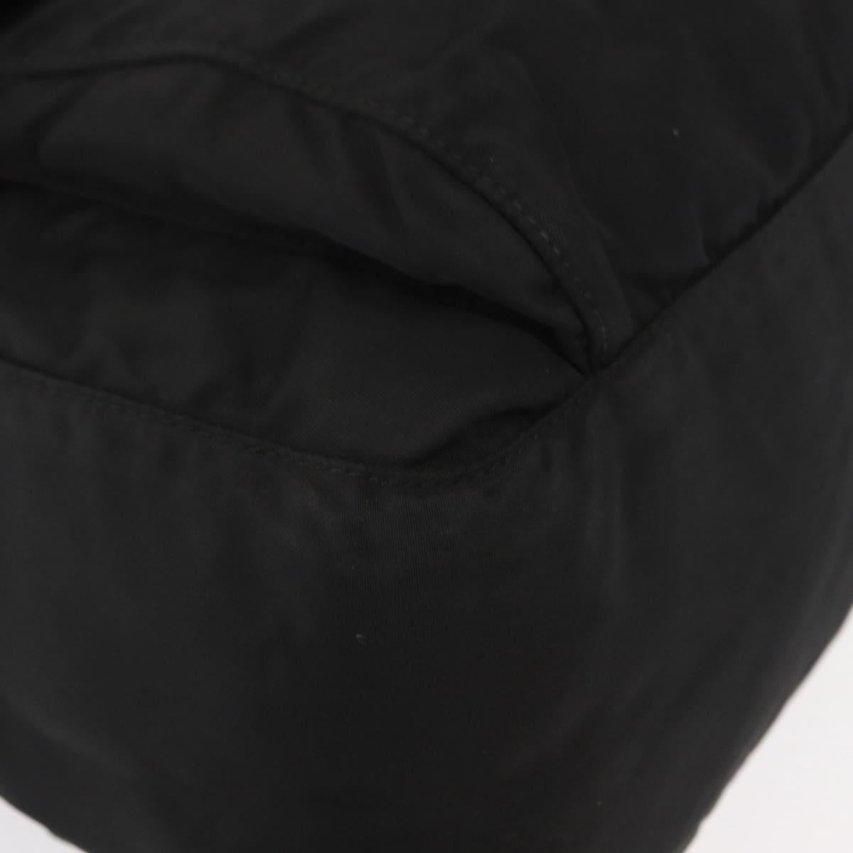 PRADA Shoulder Bag Nylon Black Silver Auth yk19596