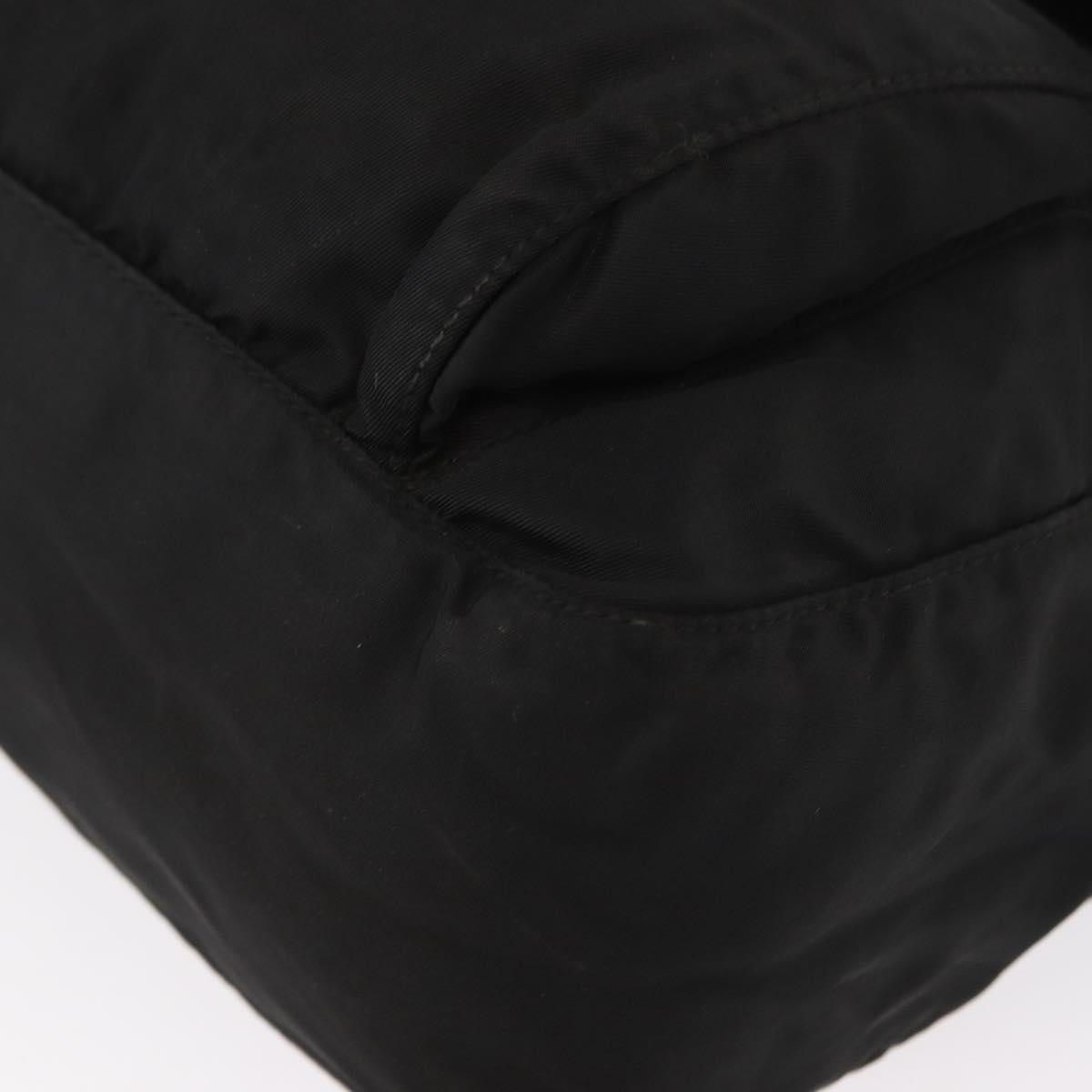 PRADA Shoulder Bag Nylon Black Silver Auth yk19596