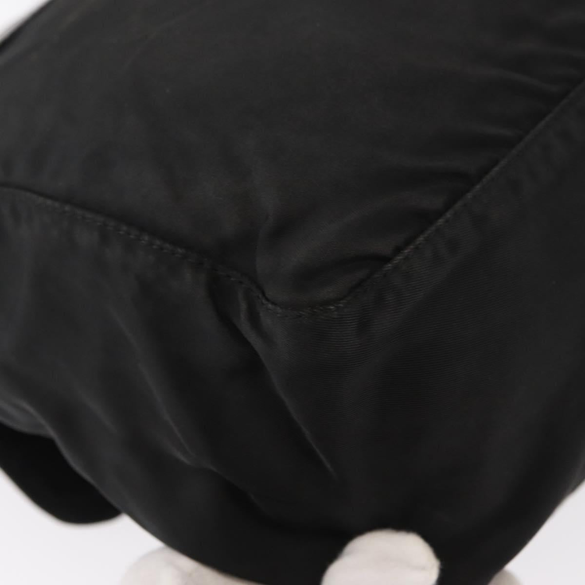 PRADA Shoulder Bag Nylon Black Silver Auth yk19596