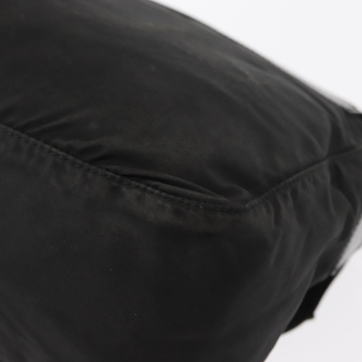 PRADA Shoulder Bag Nylon Black Silver Auth yk19596