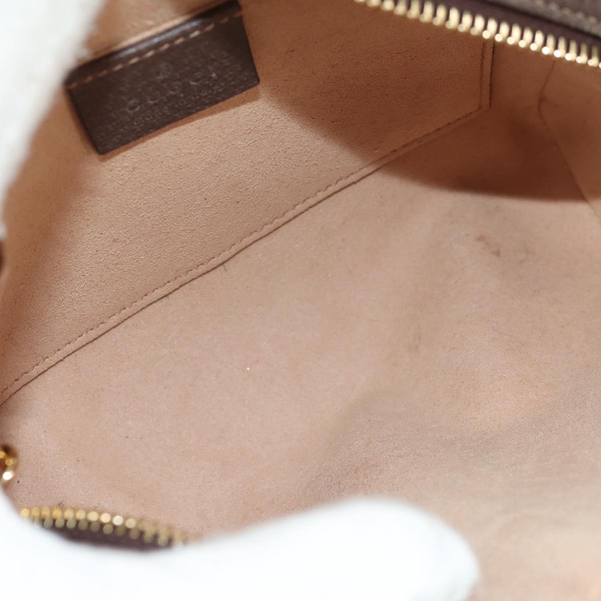 GUCCI Ophidia GG Supreme Web Sherry Line Bag PVC Beige 517350 Auth yk19604M