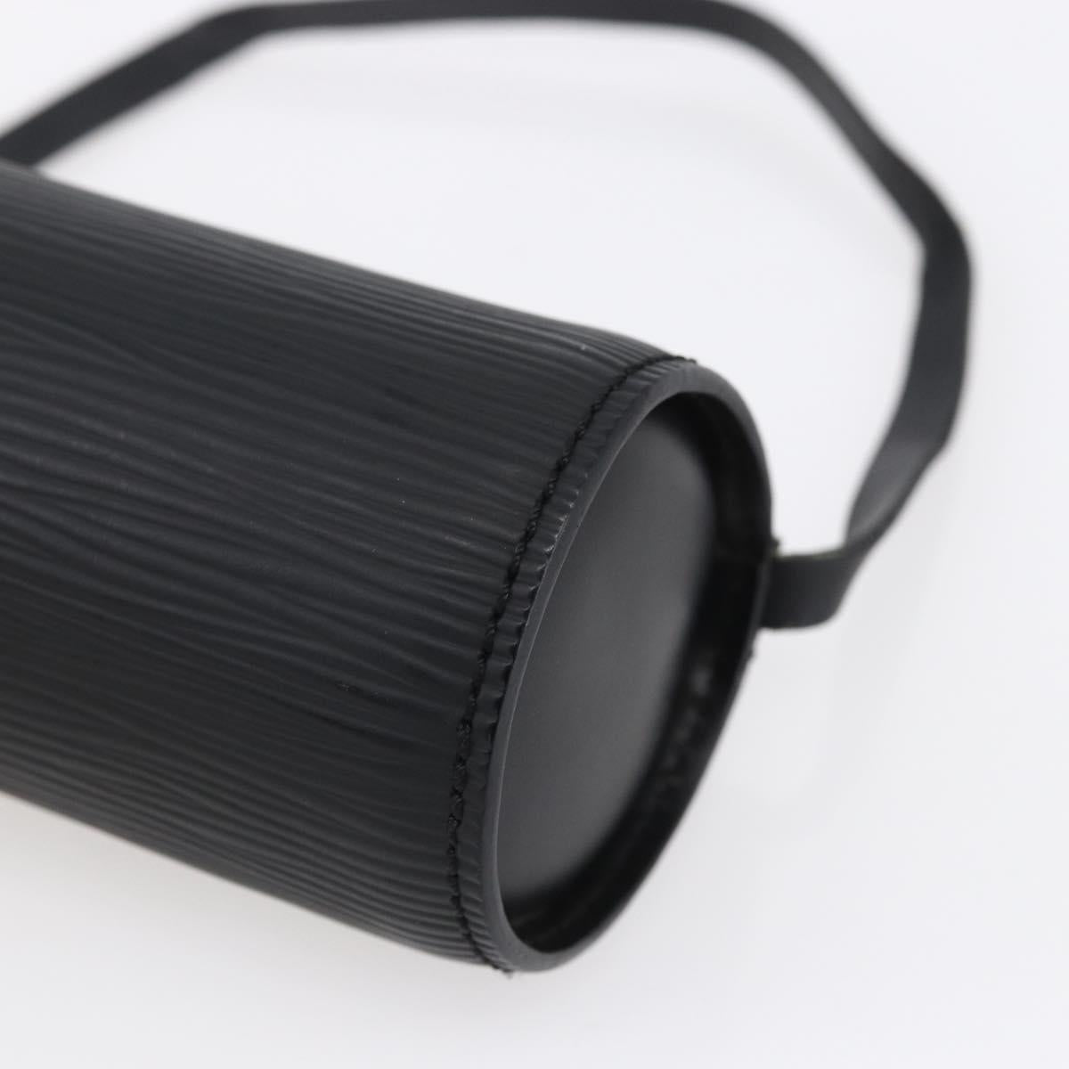 LOUIS VUITTON Epi Soufflot Pouch Black LV Auth yk19611