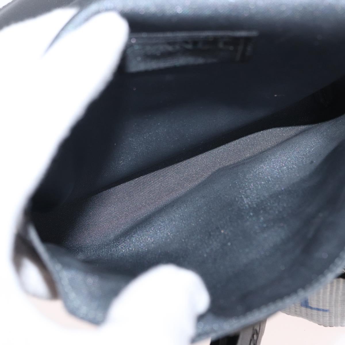 CHANEL Sports Line Waist bag Nylon Gray Silver CC Auth yk19613