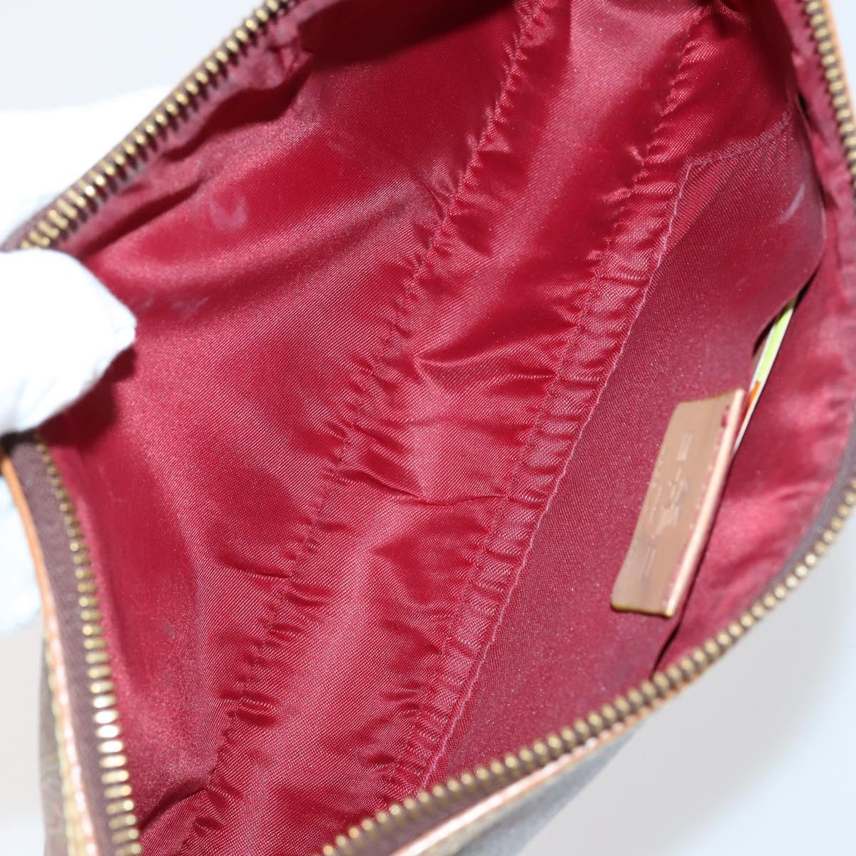 Dunhill BALLY Burberry ETRO Cartier Bag Leather Canvas 5 Set Black Auth yk19616