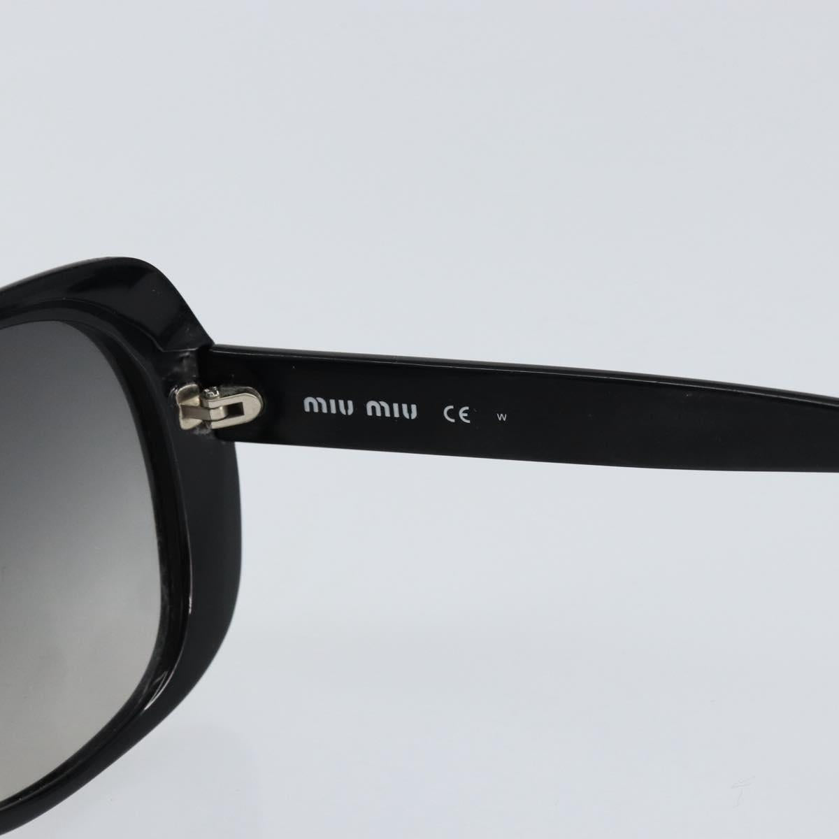 Miu Miu Sunglasses Plastic Black Auth yk19617