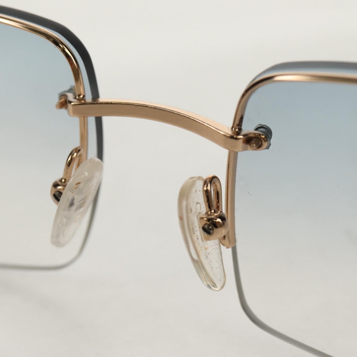 GUCCI Sunglasses metal Blue Auth yk19621V