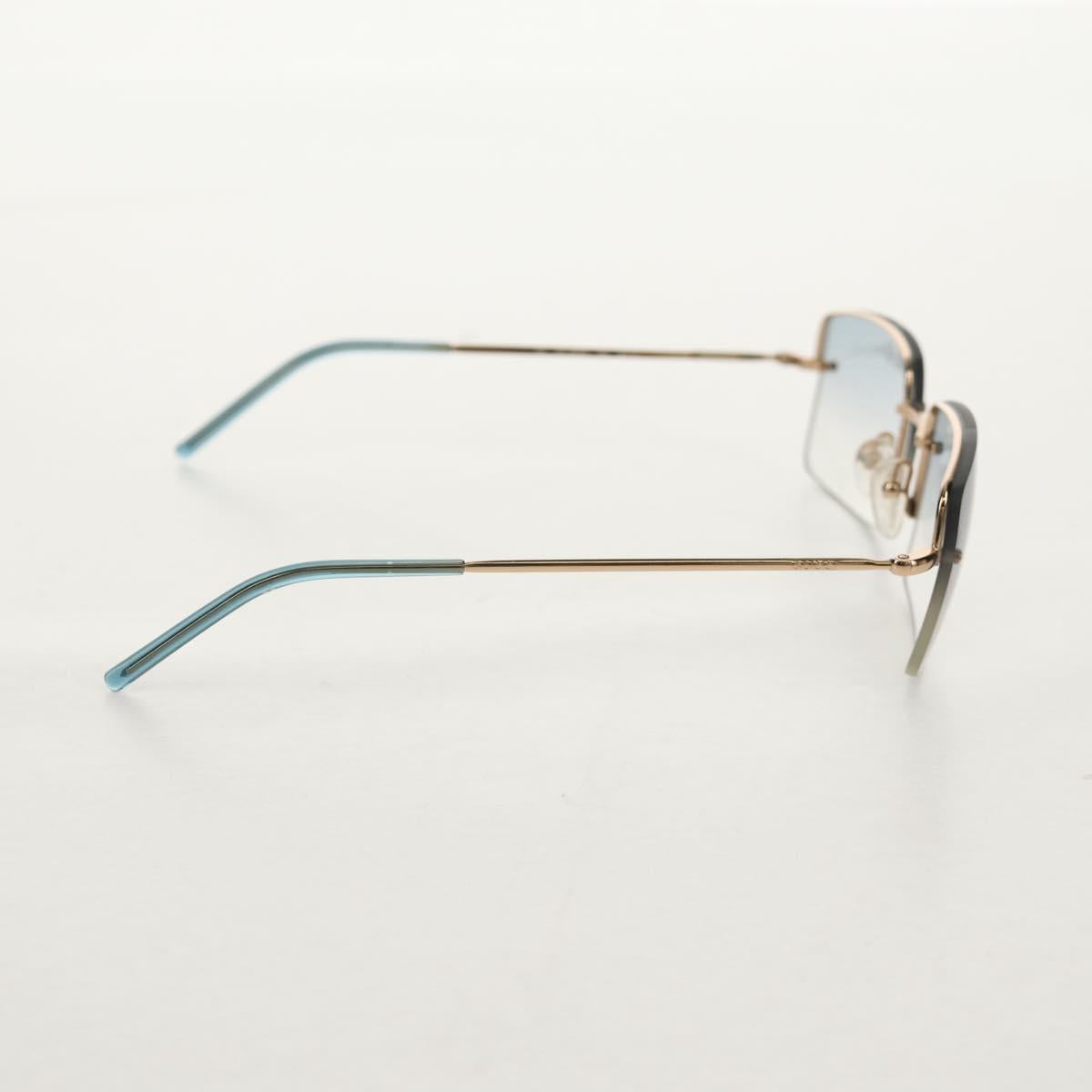 GUCCI Sunglasses metal Blue Auth yk19621V