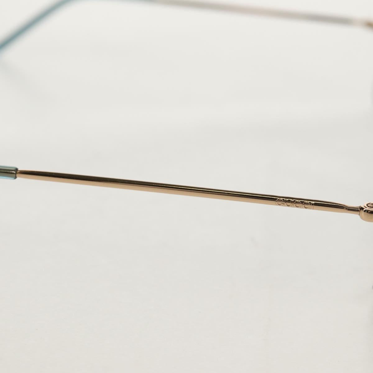 GUCCI Sunglasses metal Blue Auth yk19621V