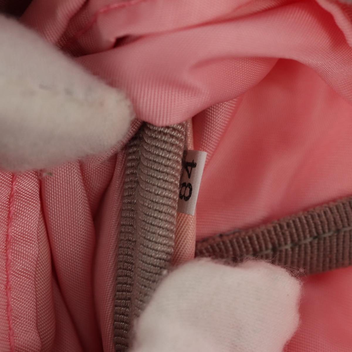 PRADA Backpack Nylon Pink Silver Auth yk19623V