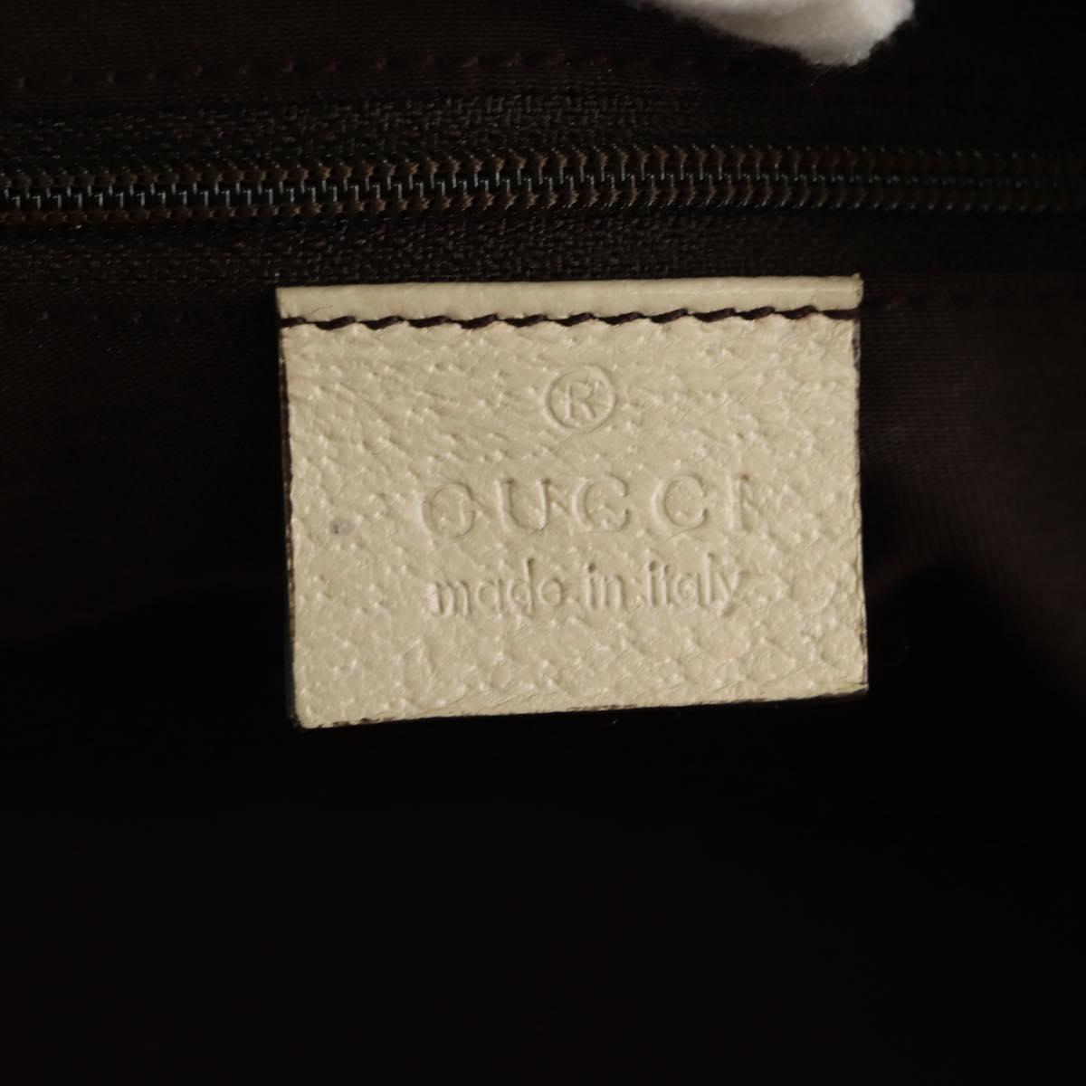 GUCCI Pretty GG Canvas Web Sherry Line Hand Bag Beige Gold 161720 Auth yk19624V