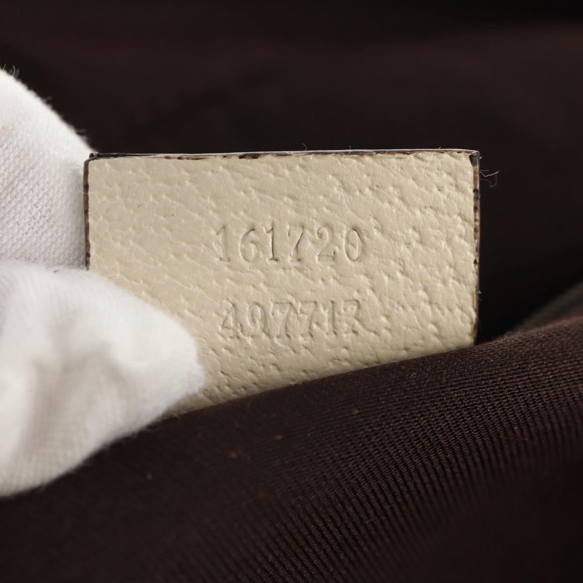 GUCCI Pretty GG Canvas Web Sherry Line Hand Bag Beige Gold 161720 Auth yk19624V